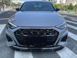 กระจังหน้าสไตล์ RS3กระจังหน้าตะแกรงตาข่ายรังผึ้งสีดำมันวาวสำหรับรถ <span class=keywords><strong>Audi</strong></span> <span class=keywords><strong>A3</strong></span> S3 8Y 2020 2021 <span class=keywords><strong>2022</strong></span> 2023 2024 - Product Image 3