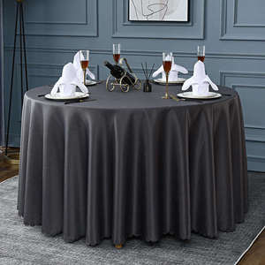 Commercio all'ingrosso <span class=keywords><strong>tovaglia</strong></span> in poliestere riutilizzabile 132 rotonda \ "bianco tessuto <span class=keywords><strong>blu</strong></span> reale per la casa <span class=keywords><strong>e</strong></span> per il partito con cinghie per matrimoni - Product Image 6