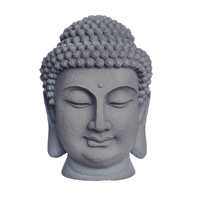 Tête de Bouddha en céramique chinoise écologique, brûleur d'encens religieux, diffuseur d'huiles essentielles, porte-bougie, méditation