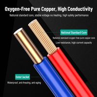 Kupferleiter-Mehrkern-PVC-Kabel 1,5 mm, 2,5 mm, 4 mm, 6 mm, Haus-Elektrokabel für den Innenbereich, elektrisches BVR-Kupferkabel