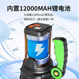 ยี่หลางตี้ LD-2839 ไฟฉาย LED แบบชาร์จไฟได้ อลูมิเนียมอัลลอยด์ 50000 ชั่วโมง สำหรับตั้งแคมป์กลางแจ้ง ไฟฉุกเฉิน - Product Image 5