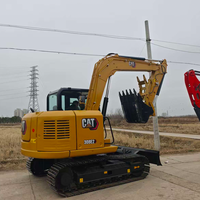 Mini-excavatrice sur chenilles CAT 308E2 d'occasion, 8 tonnes, faible nombre d'heures de travail, certifiée CE, en stock, à vendre