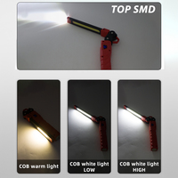 5W tête SMD COB 450lm double Source LED lampe d'inspection de lumière de travail Inspection Rechargeable lampes de travail portables magnétiques