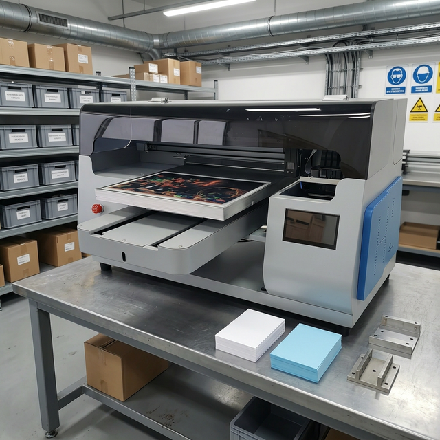 Wholesale 6-Colour A3 UV DTF Flatbed Full-Automatic Wedding Invitation Card Label Canvas Printing Machine for Wood, Acrylic TPU