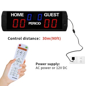 YIZHI Marcador Digital LED Grande Portátil de Baloncesto Profesional, Tablero de Puntuación de Tenis y Pádel con Control Remoto de Reloj de Pulsera - Product Image 5