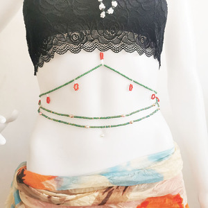 Cadena de cintura colorida con cuentas para el cuerpo, joyería de verano, cadena para el ombligo, joyería para Bikini 2021 - Product Image 4