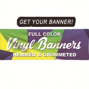 Banderoles et drapeaux publicitaires en PVC vinyle personnalisés pour l'extérieur, impression UV durable pour les promotions d'événements - Product Image 1