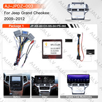 Lecteur multimédia automobile OLED 12,3'' 1920x720, kit complet pour JEEP GRAND CHEROKEE 2009-2012, consoles argentées, écran tactile GPS