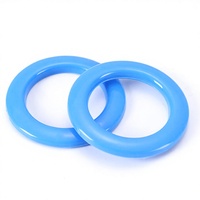 Anneau de rideau perforé rond en plastique 42*65mm, silencieux, pour rideaux romains, accessoires de rideaux