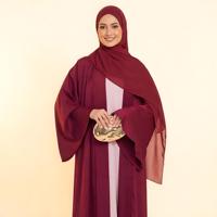 Abaya ouverte pour femmes, longueur des manches 52-62 cm, vêtements islamiques modestes