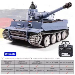 Heng Long 3818-1Pro Tiger I Heavy Tank World <b>War</b> II German RC Crawler Metal 1/16 Scale Simulation Remote Control Car Toy - Product Image 3
