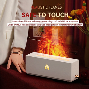 New Large 3D Fireplace Aromatherapy Machine Colorful Simulation Flame Indoor Fragrance Air <b>Humidifier</b> USB Plug Mechanical - Product Image 2