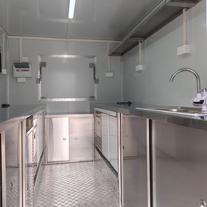 Food Truck <b>Trailer</b> Fully Equipped Mobile Kitchen Truck Coffee <b>Trailer</b> Bakery Snack Cart Churros Van - Product Image 6