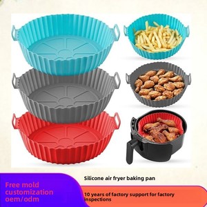 Tapete de silicona reutilizable de grado alimenticio, engrosado y superventas, para <span class=keywords><strong>freidora</strong></span> de <span class=keywords><strong>aire</strong></span> y repostería casera - Product Image 4