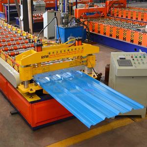 아연 도금 루핑 골판지 강판 기계 철 지붕 만들기 기계 메트로폴 지붕 타일 만들기 기계 - Product Image 3