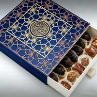 Caja Tradicional Árabe para Dátiles, Juego de Cajas de Regalo para Ramadán, Caja de Regalo Ramadán Mubarak, Cajas de Empaque para Dátiles