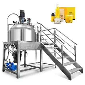 Professional vacuum mixer liquid soap blender vessel shampoo mixer machine detergent mixing tank lotion production line