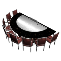 Équipement de Restaurant Teppanyaki Commercial BBQ Teppanyaki Grill Table électrique intégrée Teppanyaki personnalisé pour hôtels
