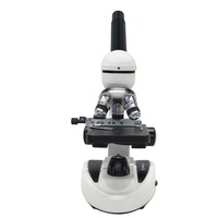 Microscope 2000x monocular straight tube with glass slide optical microscope science toy biology class