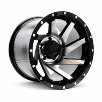 Jantes en alliage forgées par flux LSDZ 15x10.0 5x114.3 139.7 6x139.7 à rebord super profond type turbine pour Jimny Wrangler Hilux Offroad