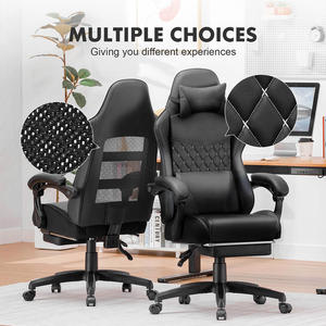 Silla Gamer de Cuero Estilo <span class=keywords><strong>Jordan</strong></span>, Asiento Ancho, Respaldo Amplio, Silla Gamer Económica con Logotipo Personalizado y Reposapiés - Product Image 5