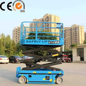 <span class=keywords><strong>Platform</strong></span> pengangkat gunting listrik Mini, <span class=keywords><strong>Lift</strong></span> peninggi pekerjaan udara 12.2m 500kg dengan meja 1150x700mm - Product Image 4