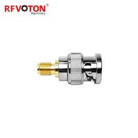 Adaptateur RF droit Jack femelle vers BNC mâle en laiton Amptrol 7 broches Connecteur mâle type N vers N femelle Bulkhead