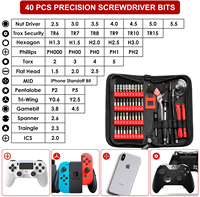 Kit d'outils de réparation électronique 56-en-1, jeu de tournevis de précision en acier OEM pour console de jeu, ordinateur portable, centre de réparation