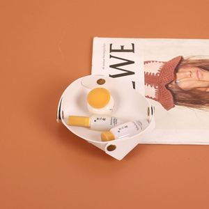 ถาดใส่ของแบบมินิมอล ทำจากหนัง PU พับได้ ใช้ซ้ำได้ สำหรับเก็บกุญแจ เครื่องประดับ เครื่องสำอาง - Product Image 3