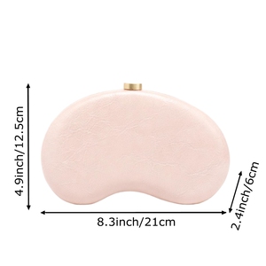 Women Novel Cashew PU Leather Clutch <b>Purse</b> Faux Leather Handbag Unique Evening Bag for Show Date Night Sightseeing - Product Image 2