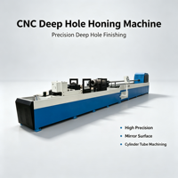 Machine de rodage CNC à commande PLC pour trous profonds, machine de rodage interne pour tubes longs pour la fabrication de vérins hydrauliques