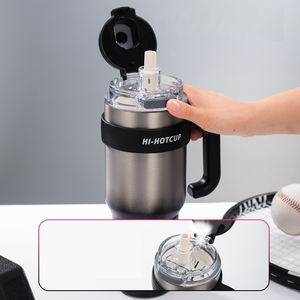 DD4549 40oz Tumbler with Handle Double Wall Vacuum Tumbler Cup With Straw and <b>Lid</b> Vacuum Metal Cup <b>Travel</b> Coffee <b>Mug</b> - Product Image 5