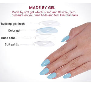 <span class=keywords><strong>Faux</strong></span> <span class=keywords><strong>ongles</strong></span> artificiels en gel français extra longs de 10 pièces, conçus de luxe, réutilisables, imprimés en 3D, faits à la main - Product Image 3