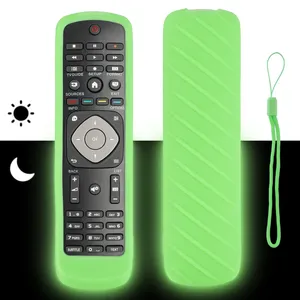 Coque de protection anti-chocs en silicone compatible avec la télécommande Philips RM-L1225 <span class=keywords><strong>TV</strong></span> avec lanière - Product Image 3