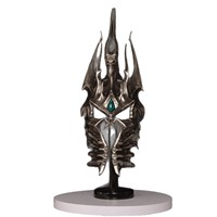 Nuevo Casco del Rey Lich de World of Warcraft, Réplica Personalizable 1:1, Modelo Metálico Fundido y Grabado, Accesorio de Juego