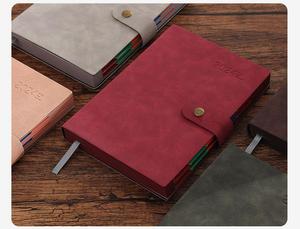 Nouveautés : Carnets A5 personnalisés avec logo imprimé, couverture souple, gris, bordeaux, marron, pour souvenirs - Product Image 5