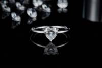 Bague scintillante pour mamelon en forme de coeur pour femme, bijoux, idée cadeau, 1 Ct, vente en gros,