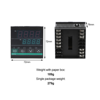 Pengontrol Suhu Dapat Diatur CH402 Model Pendek 0-1200 Input Tipe-K Relay Output SSR 1 Set Alarm OEM/ODM Layar LED 1C