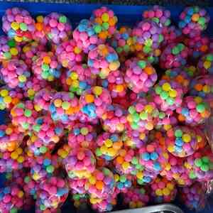 ลูกบอลบีบสีรุ้งหลากสีขายส่ง ของเล่นบีบคลายเครียด - Product Image 4