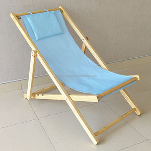 Chaise de plage avec LOGO personnalisé, impression sur <span class=keywords><strong>toile</strong></span>/tissu Oxford, chaise longue <span class=keywords><strong>en</strong></span> <span class=keywords><strong>bois</strong></span> - Product Image 5