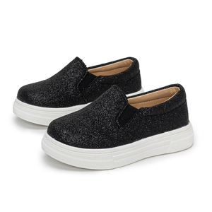 รองเท้าสวมแบบสวมของเด็กผู้หญิงสำหรับฤดูใบไม้ร่วงใหม่รองเท้าลำลองแวววาวเรียบง่ายสำหรับเด็ก - Product Image 6