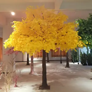 景观树大型人造银杏树婚礼室外室内装饰玻璃纤维树干