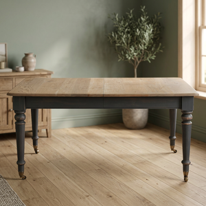 Antique Contemporary Rectangular Oak Dining <b>Table</b> 100% Solid <b>Wood</b> Extendable <b>Foldable</b> Eco-friendly Home Furniture for Dining - Product Image 2