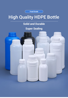 Bouteille en plastique HDPE noire pour réactifs de laboratoire, conteneur de stockage vide pour l'emballage d'engrais liquides, vente en gros