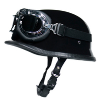 Casque de moto demi-face style allemand vintage personnalisé OEM ODM avec ventilation, casque ouvert rétro pour la ville