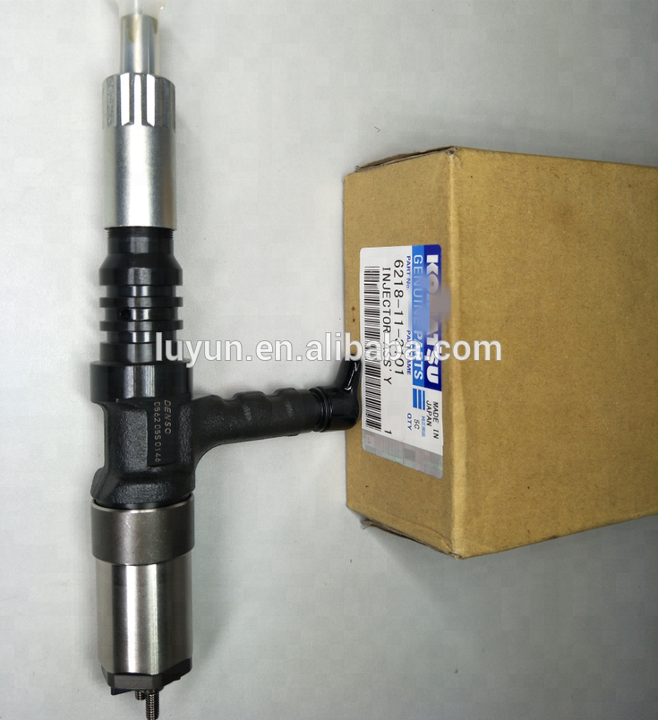 Injector 095000-056# common rail injector 095000-0560 6251-11-3100 for Komatsu PC200-7  PC400-7, PC450-8 WA500-6 excavator