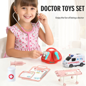 Kit de jeu éducatif en plastique ABS pour <span class=keywords><strong>docteur</strong></span>, jouet de simulation médicale pour filles, petite trousse de <span class=keywords><strong>docteur</strong></span> pour jeu d'imitation - Product Image 2