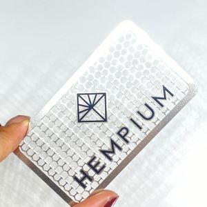 Cartes de visite en acier inoxydable à bas prix avec bande magnétique - Product Image 1