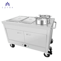 Lyroe Restaurant Hôtel Alimentation Traiteur Buffet Vapeur Électrique Bain Marie Chauffage Réchauffeur Pot Soupe Comptoir Chariot Cabinet