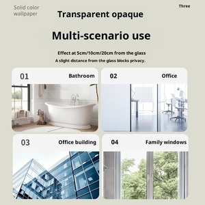 Película Decorativa de <span class=keywords><strong>Vinilo</strong></span> para Ventanas con Efecto Esmerilado <span class=keywords><strong>Blanco</strong></span>, para Hoteles y Oficinas, Duradera de 3 a 5 Años, Adhesivo de Vidrio con Brillo - Product Image 4